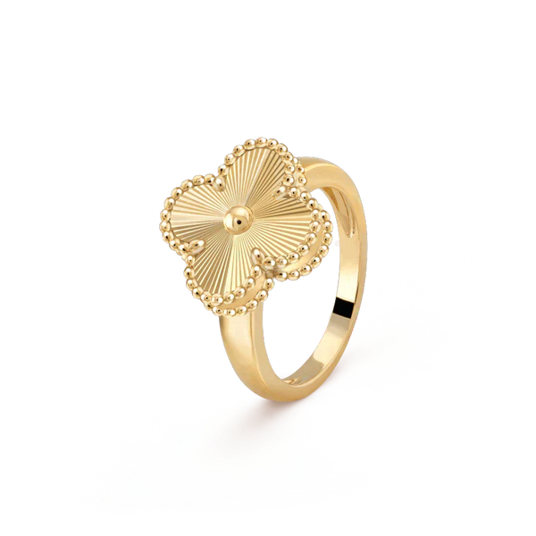 ˇTrendschmuckˇCLOVER GOLD RING